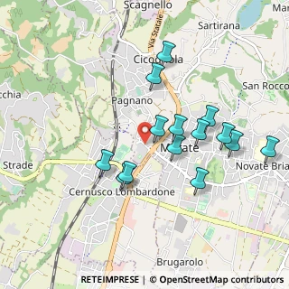 Mappa Via Ceppo, 23807 Merate LC, Italia (0.87429)