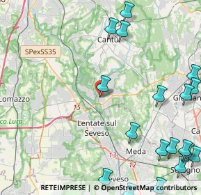 Mappa Via Isimbardi, 22060 Novedrate CO, Italia (6.6625)