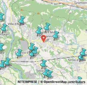 Mappa Via Don Angelo Pedrinelli, 24030 Carvico BG, Italia (2.9295)