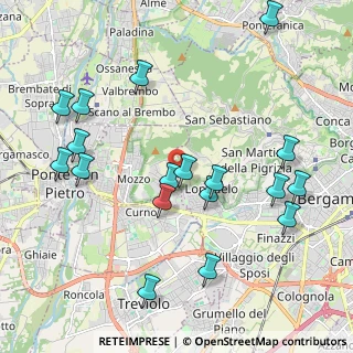 Mappa Via del Coppo, 24129 Mozzo BG, Italia (2.27889)