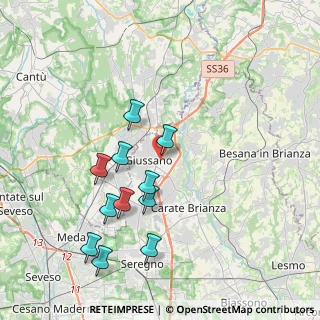 Mappa Via Edmondo de Amicis, 20833 Giussano MB, Italia (3.83)