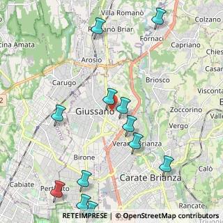 Mappa Via Edmondo de Amicis, 20833 Giussano MB, Italia (2.61917)