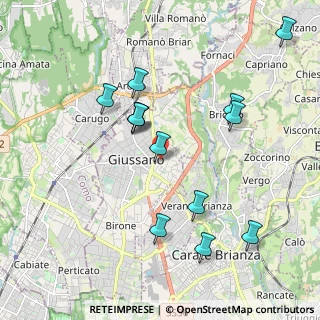 Mappa Via Edmondo de Amicis, 20833 Giussano MB, Italia (1.98462)