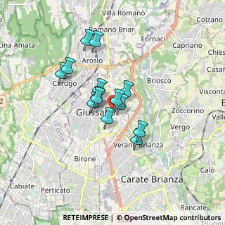 Mappa Via Edmondo de Amicis, 20833 Giussano MB, Italia (1.22429)
