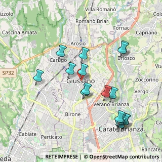 Mappa Via Umberto I, 20833 Giussano MB, Italia (2.08765)