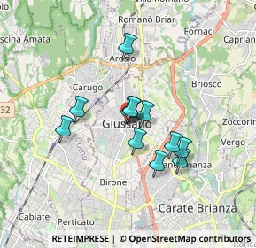 Mappa Via Umberto I, 20833 Giussano MB, Italia (1.2325)