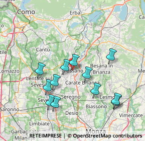 Mappa Via Umberto I, 20833 Giussano MB, Italia (7.2)