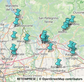 Mappa VIa Fausto Radici, 24030 Mozzo BG, Italia (16.8425)