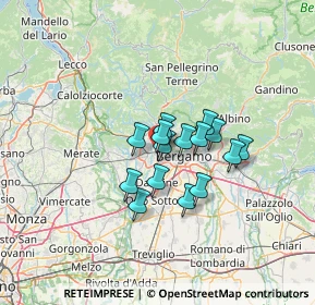 Mappa VIa Fausto Radici, 24030 Mozzo BG, Italia (8.75667)