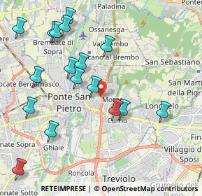 Mappa VIa Fausto Radici, 24030 Mozzo BG, Italia (2.25235)