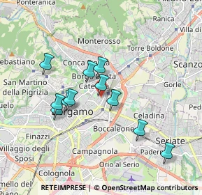 Mappa Via Ambrogio da Calepio, 24125 Bergamo BG, Italia (1.55818)
