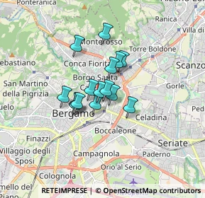 Mappa Via Ambrogio da Calepio, 24125 Bergamo BG, Italia (1.03067)