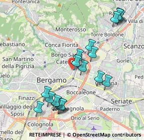Mappa Via Ambrogio da Calepio, 24125 Bergamo BG, Italia (2.12105)