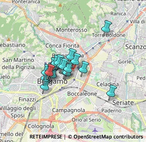 Mappa Via Ambrogio da Calepio, 24125 Bergamo BG, Italia (1.1665)