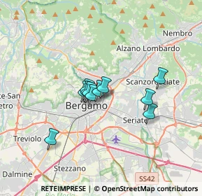 Mappa Via Ambrogio da Calepio, 24125 Bergamo BG, Italia (2.25545)