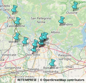 Mappa Via Ambrogio da Calepio, 24125 Bergamo BG, Italia (12.86667)