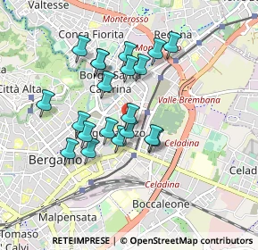 Mappa Via Ambrogio da Calepio, 24125 Bergamo BG, Italia (0.7545)