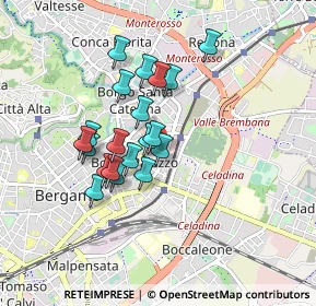 Mappa Via Ambrogio da Calepio, 24125 Bergamo BG, Italia (0.7)