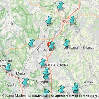 Mappa Via Kennedy, 20833 Giussano MB, Italia (6.01625)