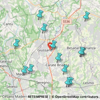 Mappa Via Kennedy, 20833 Giussano MB, Italia (5.11077)
