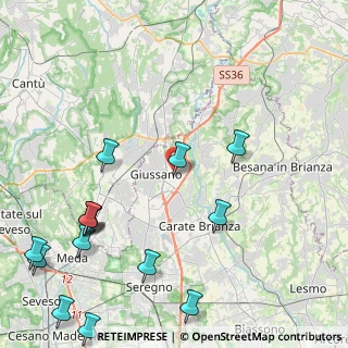 Mappa Via Kennedy, 20833 Giussano MB, Italia (5.81867)