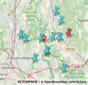 Mappa Via per Lonate, 21050 Cairate VA, Italia (3.41)