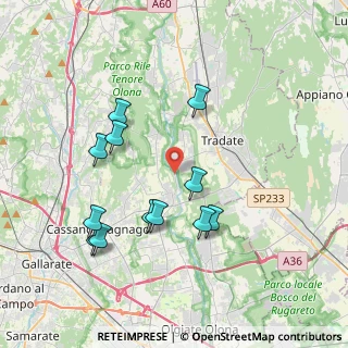 Mappa Via per Lonate, 21050 Cairate VA, Italia (3.7825)