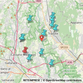 Mappa Via per Lonate, 21050 Cairate VA, Italia (3.99083)