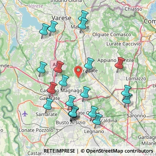 Mappa Via per Lonate, 21050 Cairate VA, Italia (8.8685)