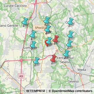 Mappa Via Carlo Moreschi, 22072 Cermenate CO, Italia (3.29429)