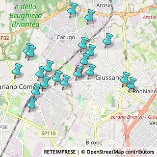 Mappa Via dei Mille, 20833 Giussano MB, Italia (1.0345)