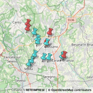 Mappa Via dei Mille, 20833 Giussano MB, Italia (3.22929)
