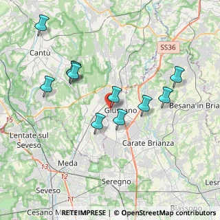Mappa Via dei Mille, 20833 Giussano MB, Italia (3.64636)