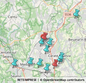 Mappa Via dei Mille, 20833 Giussano MB, Italia (4.15667)