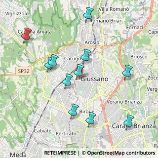 Mappa Via dei Mille, 20833 Giussano MB, Italia (2.09364)