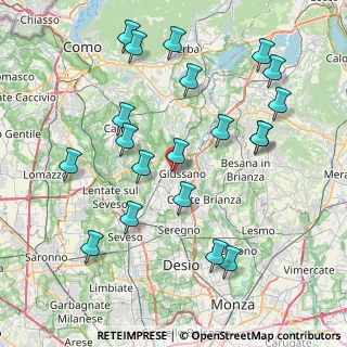 Mappa Via dei Mille, 20833 Giussano MB, Italia (8.678)