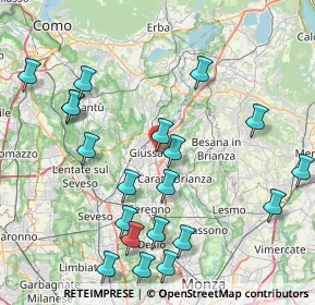 Mappa Via Francesco Baracca, 20833 Giussano MB, Italia (9.357)