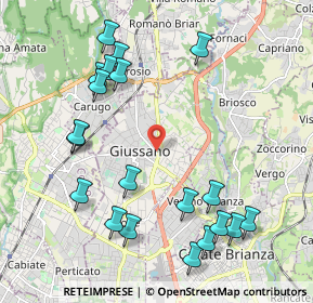 Mappa Via Francesco Baracca, 20833 Giussano MB, Italia (2.339)