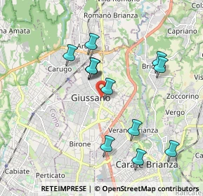 Mappa Via Francesco Baracca, 20833 Giussano MB, Italia (1.78833)