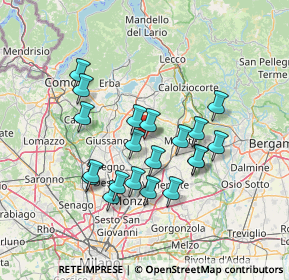 Mappa Piazza della Repubblica, 23880 Casatenovo LC, Italia (12.38)