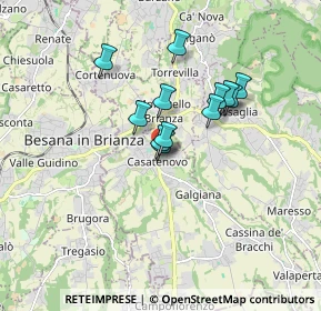 Mappa Piazza della Repubblica, 23880 Casatenovo LC, Italia (1.25583)