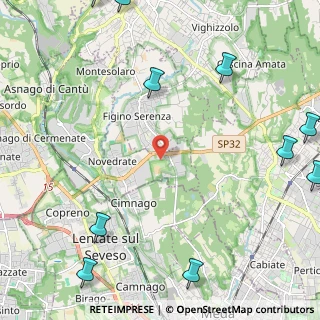Mappa Via per Novedrate, 22060 Novedrate CO, Italia (3.51727)