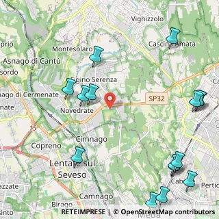 Mappa Via per Novedrate, 22060 Novedrate CO, Italia (3.10438)