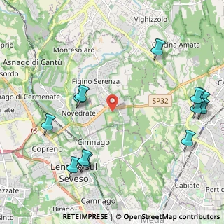 Mappa Via per Novedrate, 22060 Novedrate CO, Italia (2.71154)