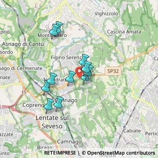 Mappa Via per Novedrate, 22060 Novedrate CO, Italia (1.46364)