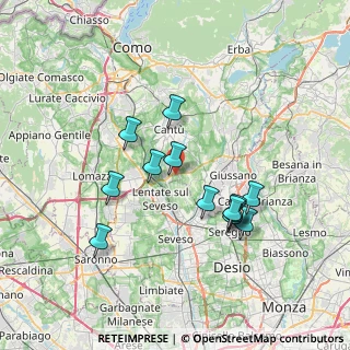 Mappa Via per Novedrate, 22060 Novedrate CO, Italia (6.49692)