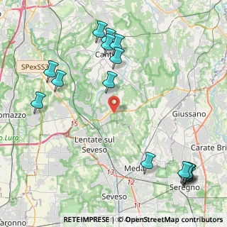 Mappa Via per Novedrate, 22060 Novedrate CO, Italia (5.50733)