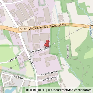 Mappa Via Giovanni XXIII, 24, 22060 Novedrate, Como (Lombardia)