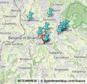 Mappa Via Giuseppe Garibaldi, 23880 Casatenovo LC, Italia (1.29833)