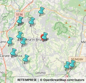 Mappa Via Giuseppe Garibaldi, 23880 Casatenovo LC, Italia (4.89583)